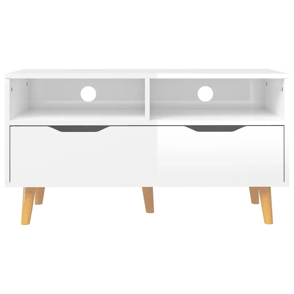 Mobile TV Bianco Lucido 90x40x48,5 cm in Truciolato cod mxl 20761