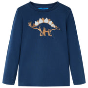 Maglietta da Bambino a Maniche Lunghe Blu Marino 104cod mxl 84084