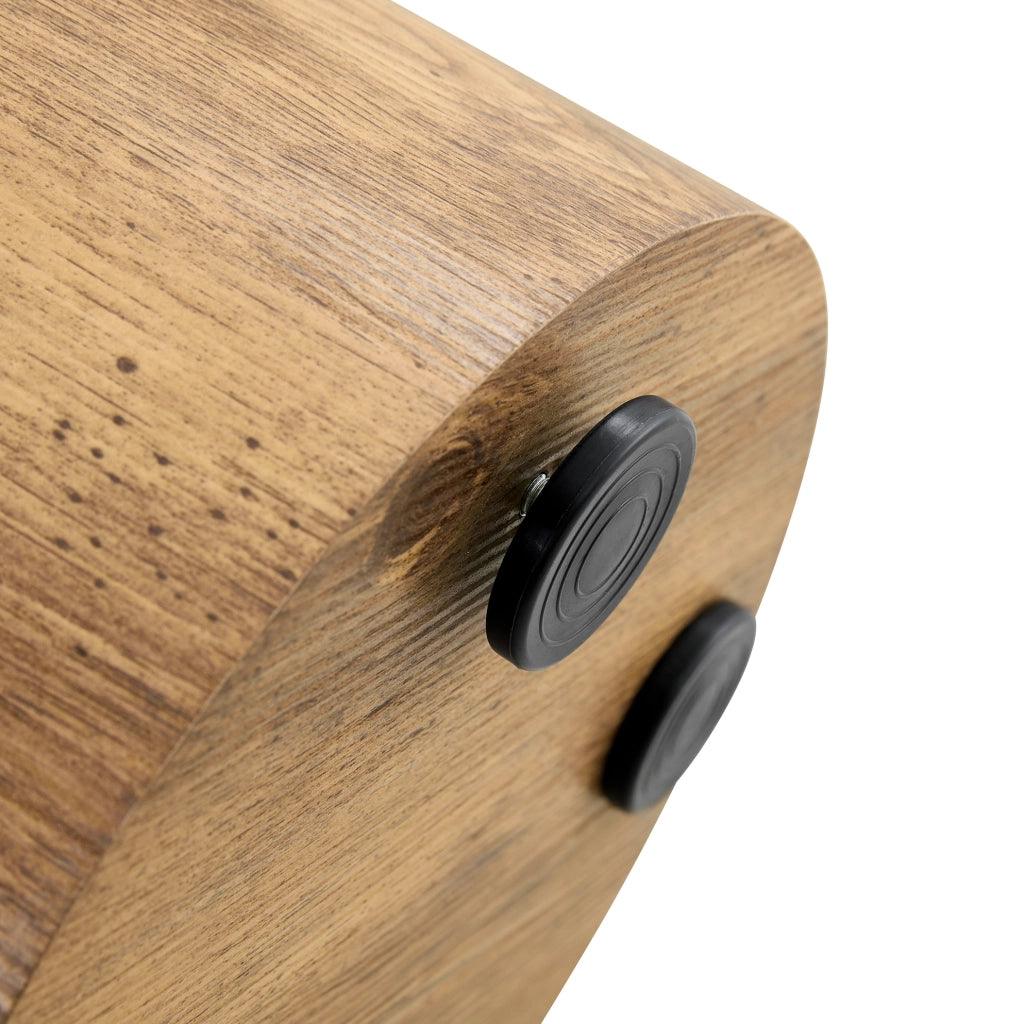 Tavolino rotondo in MDF effetto legno ?30 x 55 cm