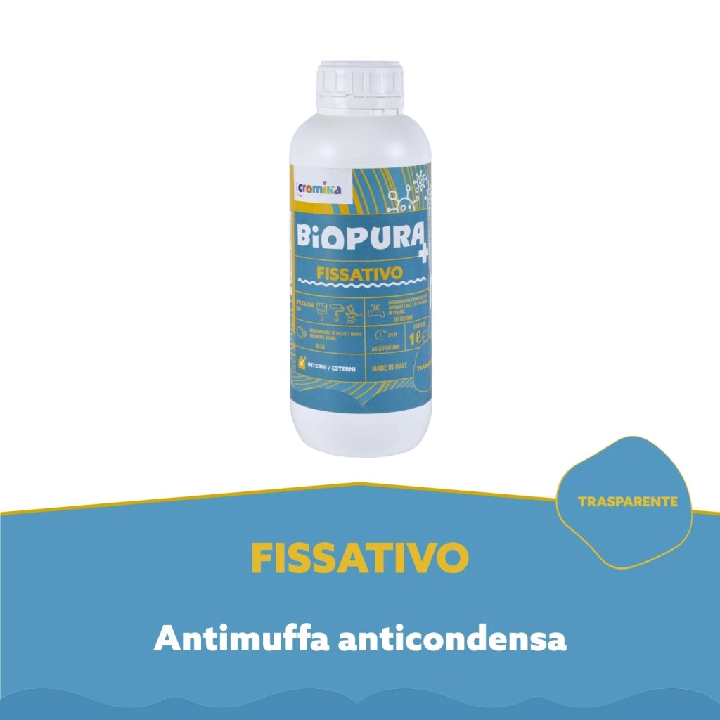 Fissativo antimuffa anticondensa alta concentrazione linea biopura cromika *** formato 1 lt, confezione 1
