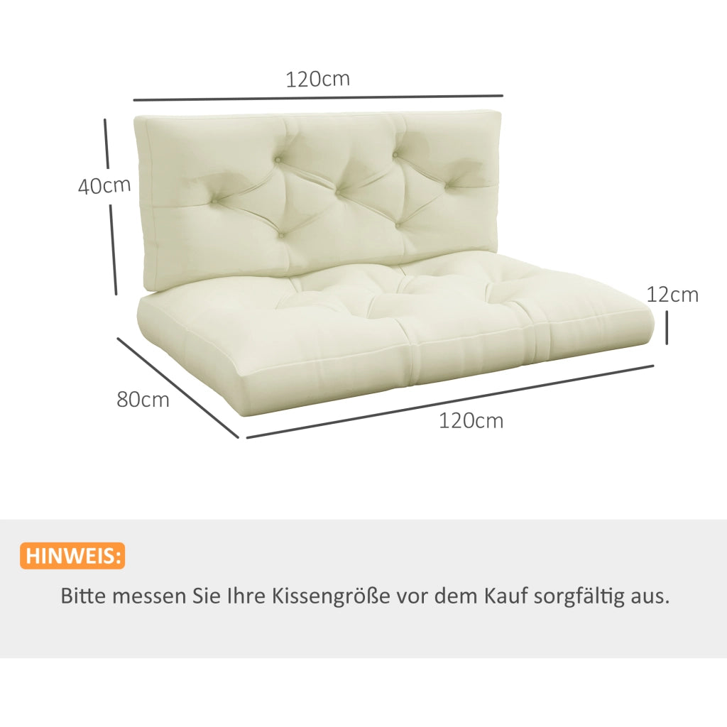 Cuscino per poltrona ¨C zephmum ¨C 120x80x12 cm, crema