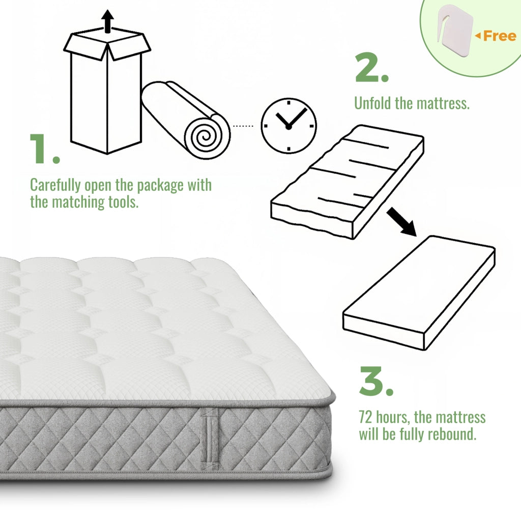 Letto imbottito 140 × 200 cm con materasso a molle insacchettate 7 zone H3 rete a doghe velluto verde scuro