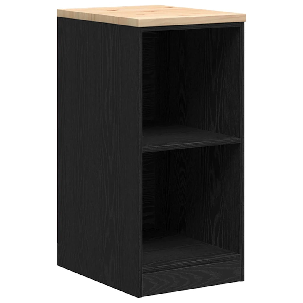 Armadi da Garage 2 pz Neri in Legno Multistrato
