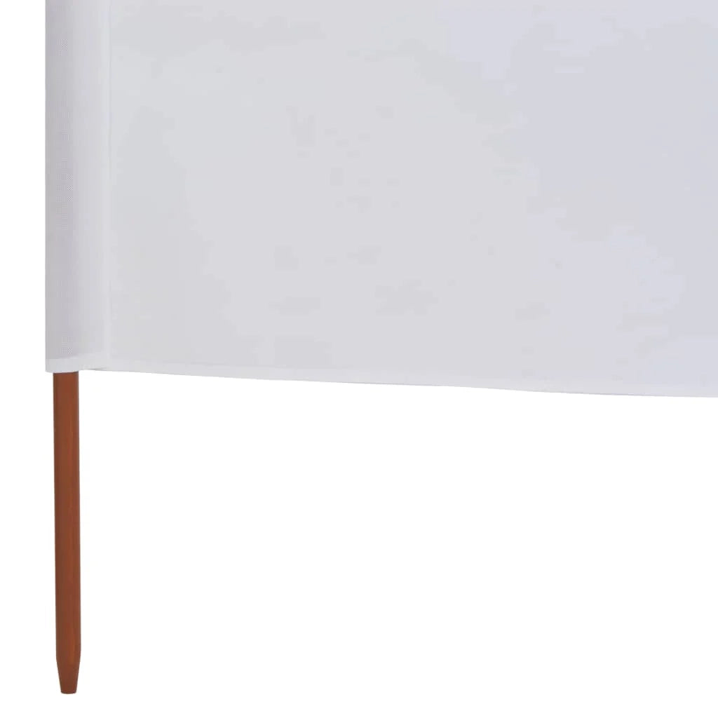 Schermo divisorio in tessuto a 6 pannelli 800 x 80 cm bianco 02_0008848