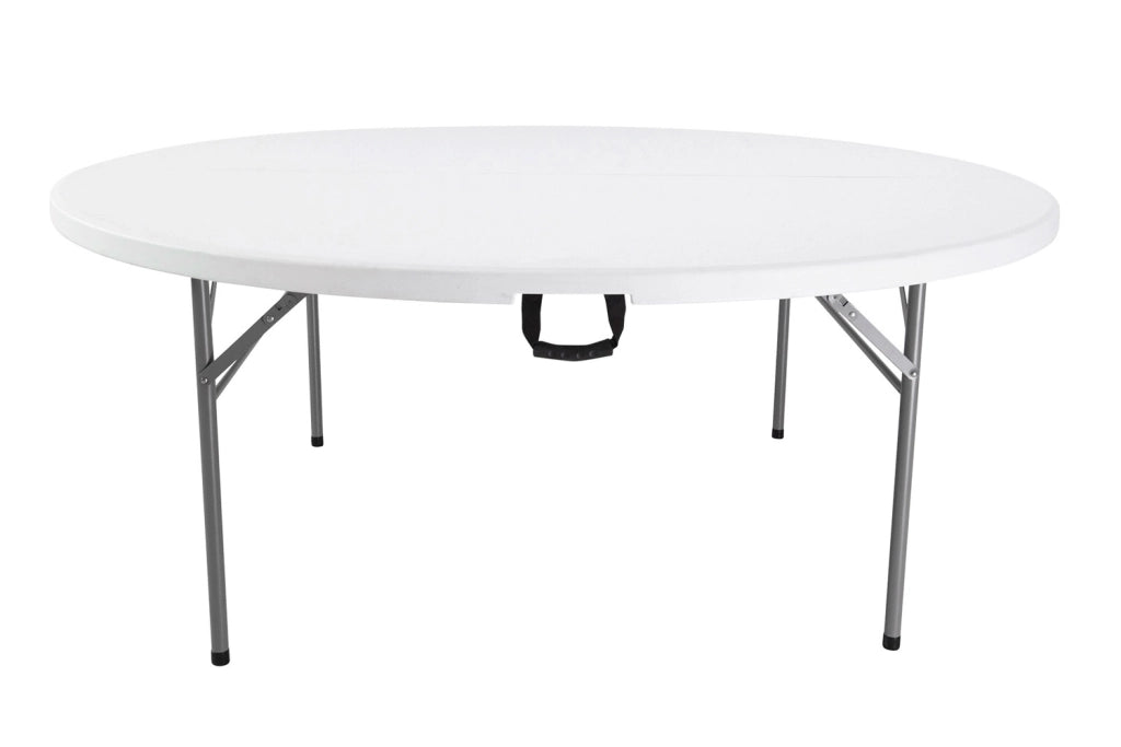 Cheonda - Tavolo Pieghevole Catering - Piano In Polietilene Alta Densità - Tondo Ø 180 Cm - Tubo Ø 28 X 1 Mm