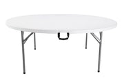 Cheonda - Tavolo Pieghevole Catering - Piano In Polietilene Alta Densità - Tondo Ø 180 Cm - Tubo Ø 28 X 1 Mm