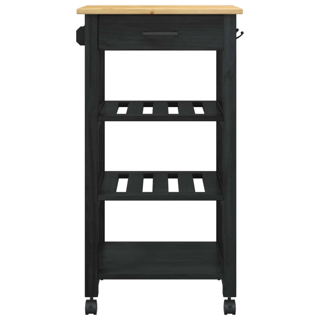 Carrello da Cucina MONZA Nero 48 x 40 x 88,5 cm CFW5628841