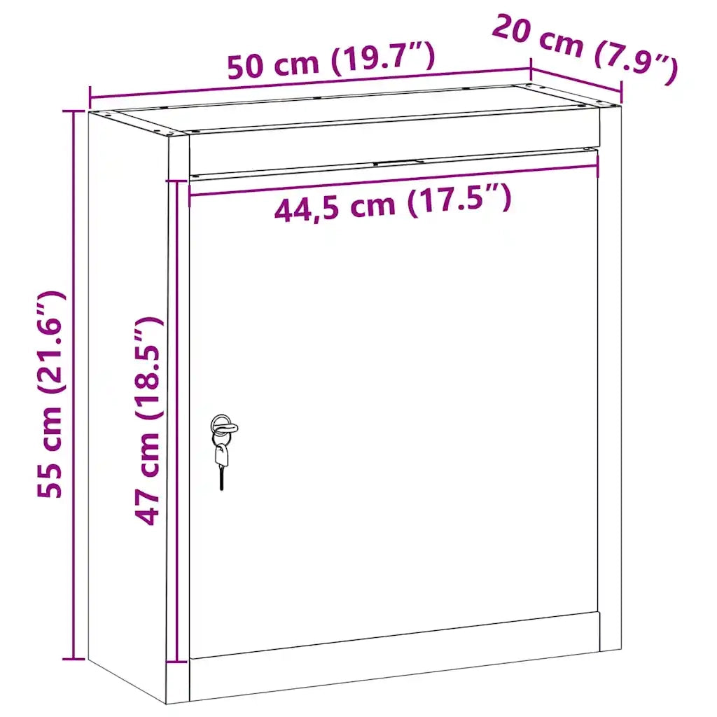 Mobile per attrezzi con blocco Rosso e Grigio 50 x 20 x 55 cm CFW8677538