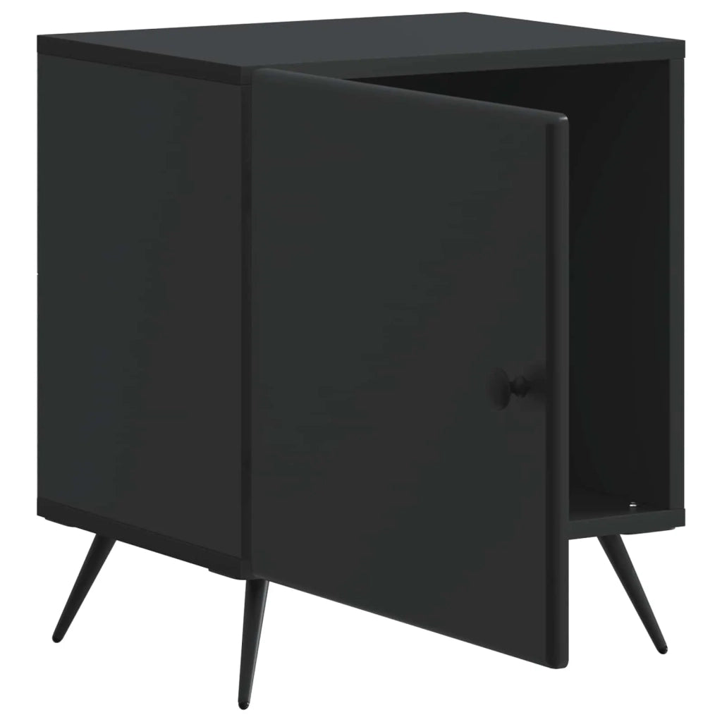 Armadio da Notte Nero 43 x 34,5 x 50 cm Legno ingegnerizzato 895487