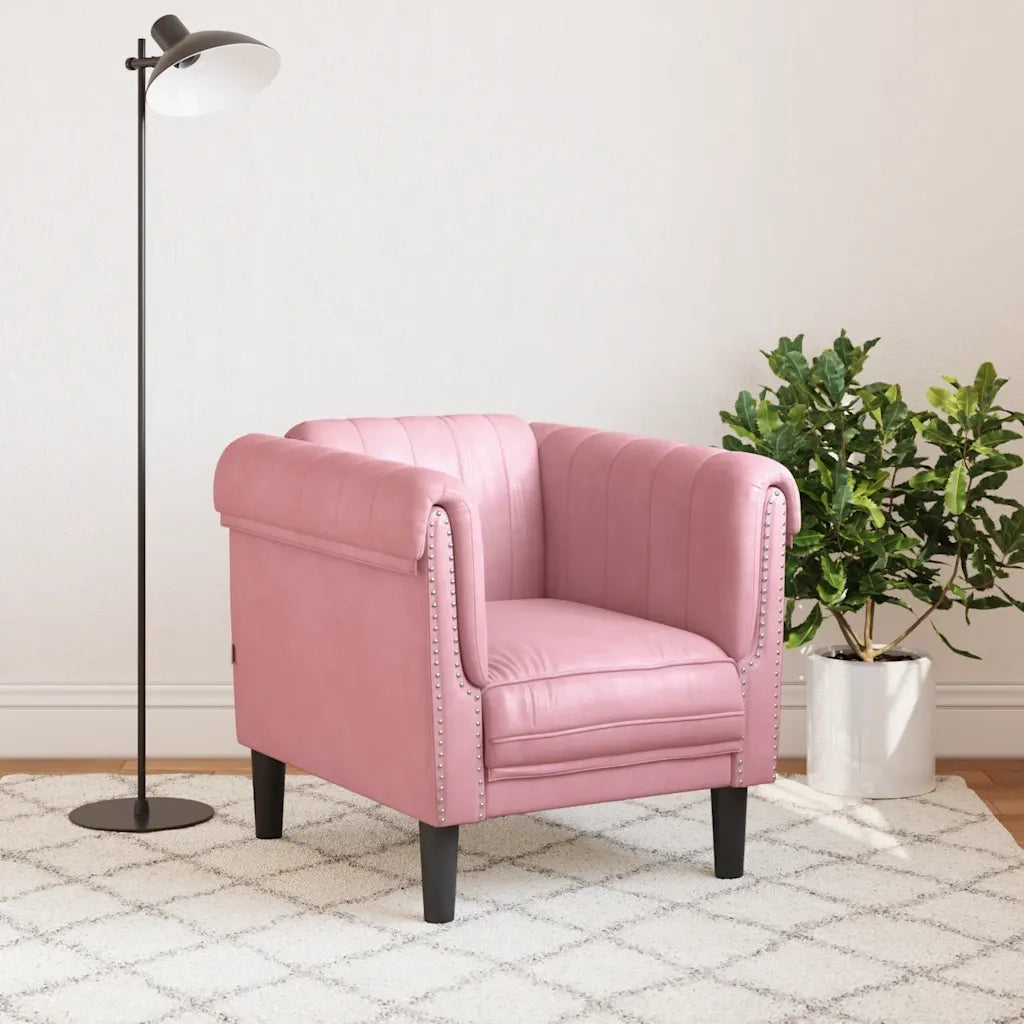 Poltrona Rosa in Velluto 372568