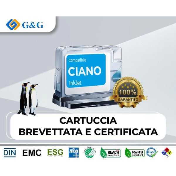 Ink g&g hp 973xl c 10000 pag rigenerato - 1R973-CGG-E