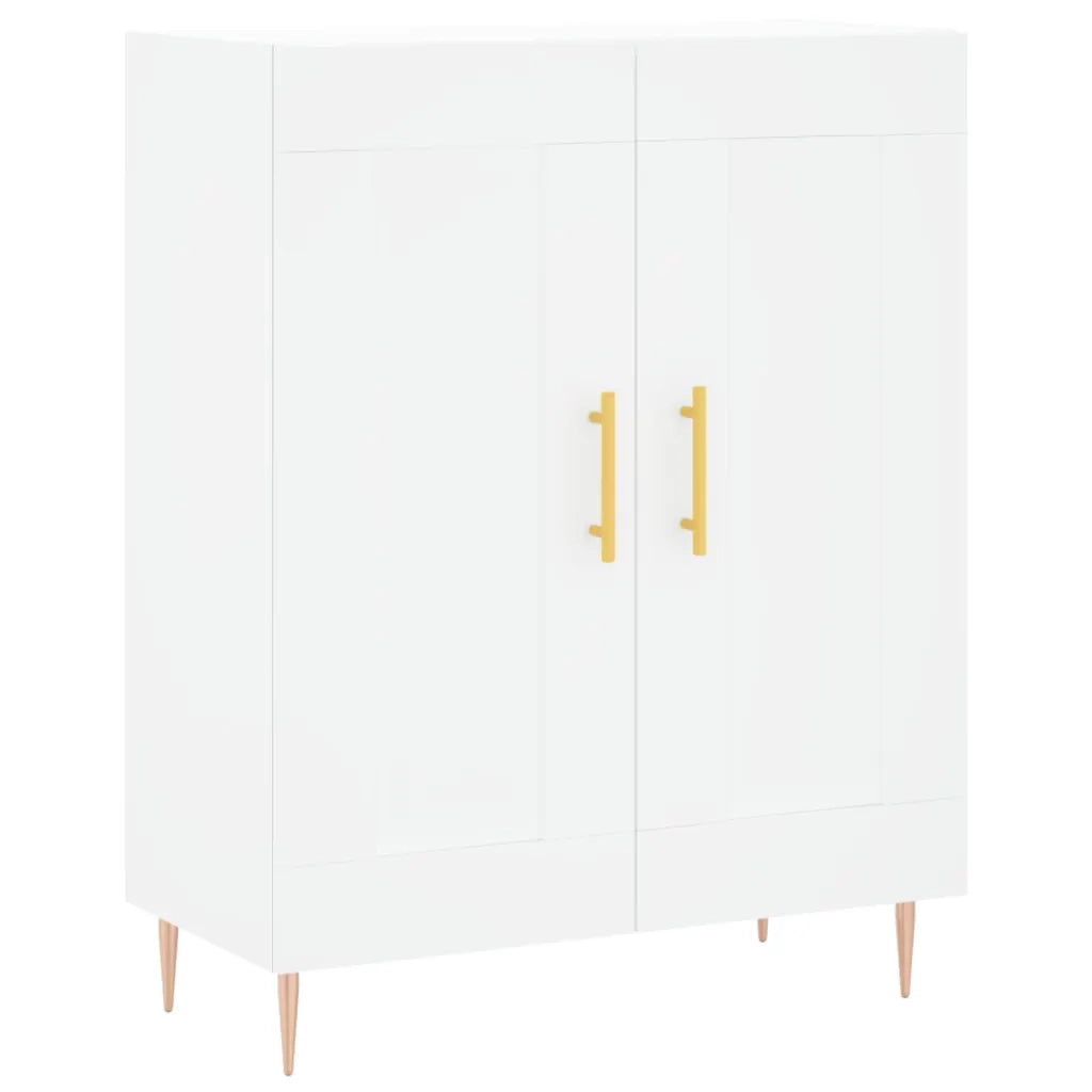 Credenza | Madia | Buffet da pranzo | Armadio da pranzo Bianca 69,5x34x180 cm in Legno Multistrato