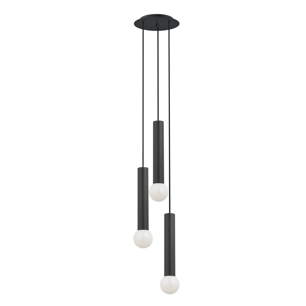 Nowodvorski Baton 7856 lampadario nero metallo 3xE27