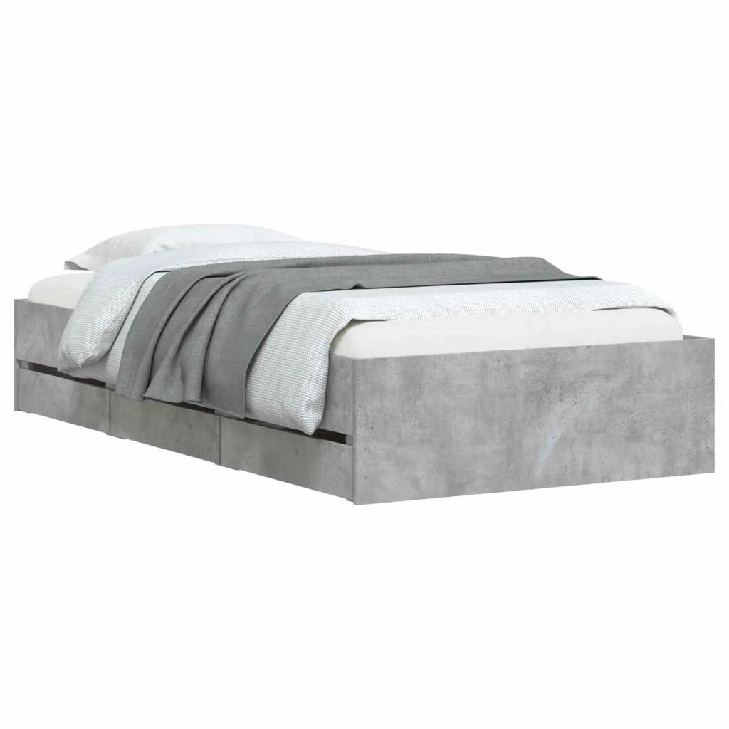 Telaio del letto con storage Sonoma grigio 80 x 200 cm 3429609