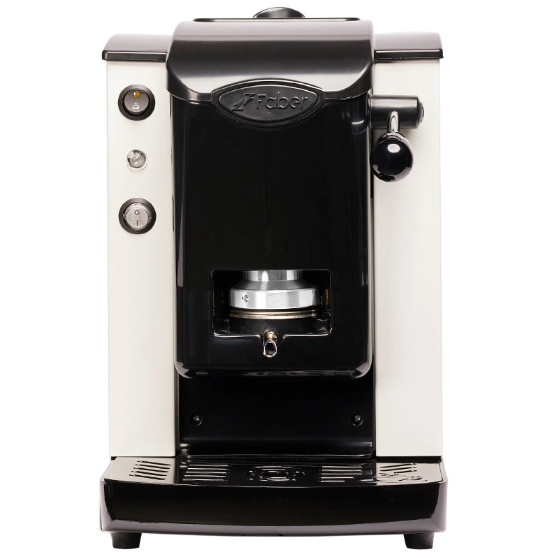 FABER SLOT PLAST LITE BIANCO / NERO (SPBIANLT) - MACCHINA CAFFE A CIALDE - TERMOREGOLATORE 95 GRADI - PRESSACIALDA ESTRAIBILE
