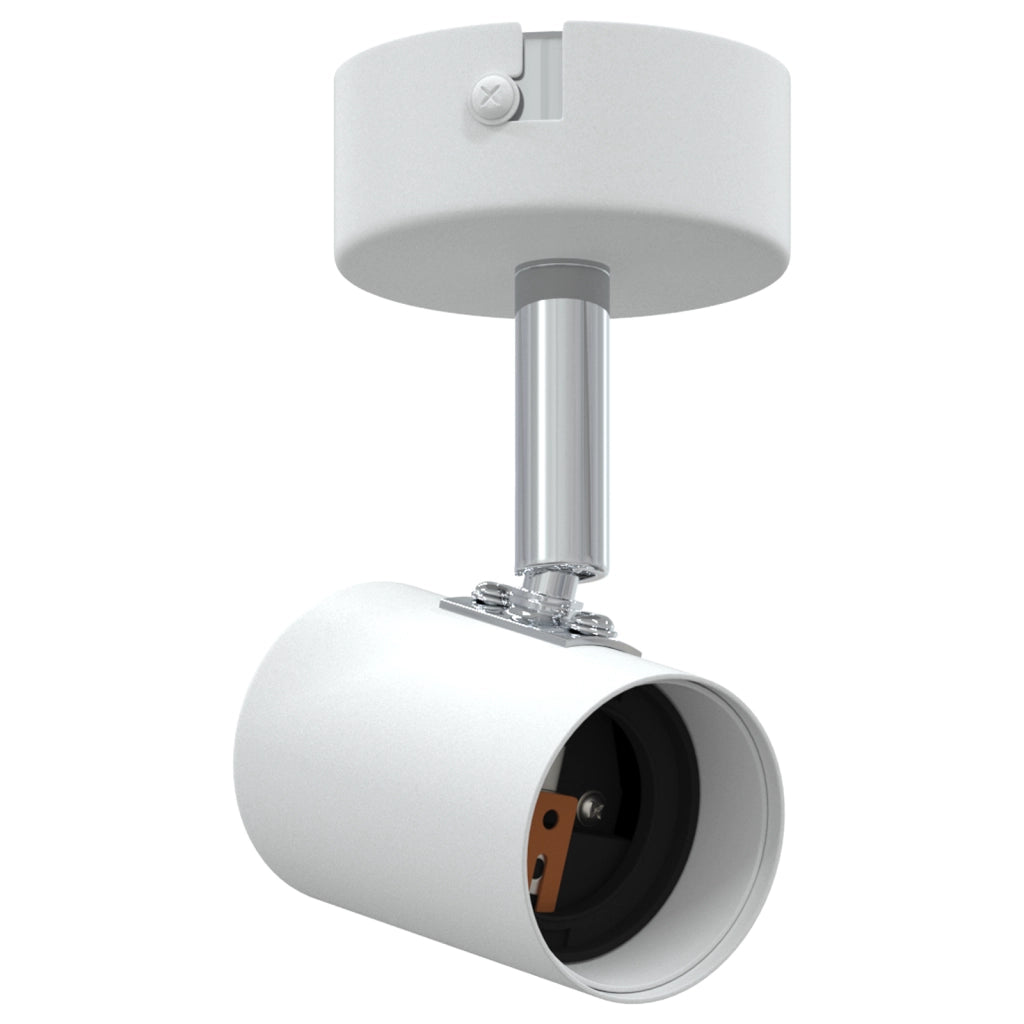 Lampada da Soffitto 1 Via Regolabile Bianca E27
