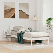 Struttura del letto-Giroletto-Rete del Letto Bianco 75 x 190 cm Pino massello 543797