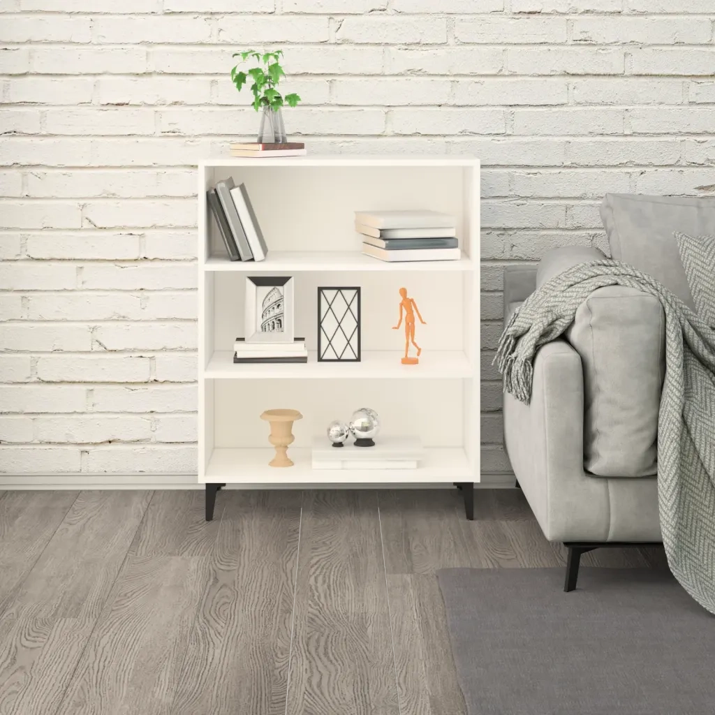 Credenza Bianca 69,5x32,5x90 cm in Legno Multistrato 812249