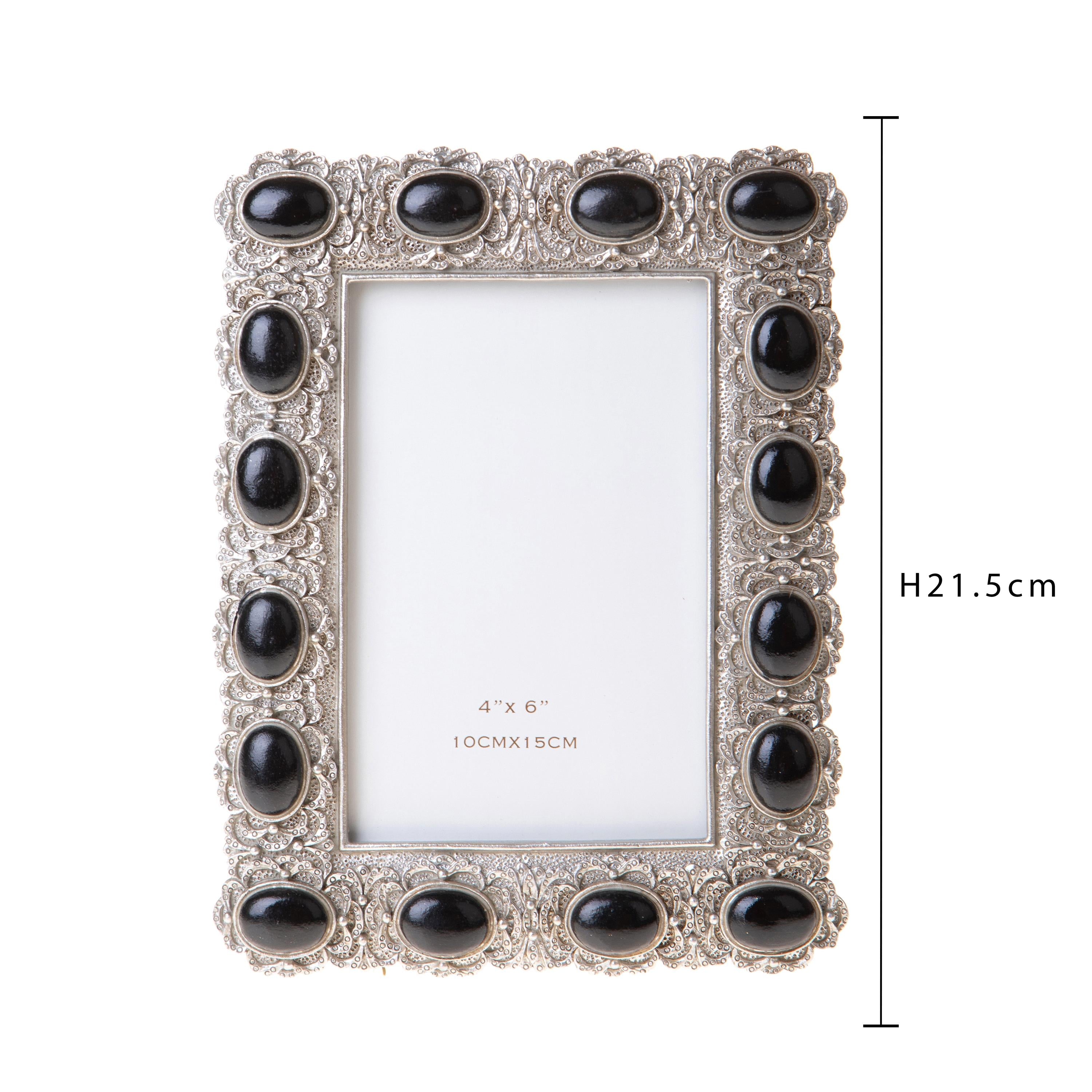 Set 2 Portafoto con Gemme 13x15 cm