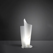 Lampada Da Scrivania-Ufficio Moderna Vela Polilux ® Bianco 1 Luce E27 H70Cm