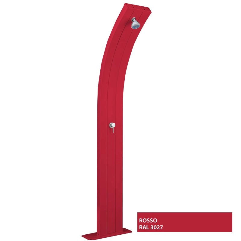 Doccia solare da giardino DADA CURVA 40 LITRI, in alluminio - Doccia Solare Da Giardino Dada Curva 40 Litri, In Alluminio  Colore Blu Colore: Rosso