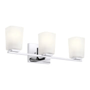 Applique bagno Kichler Roehm cromo 3 luci G9 LED 3000K