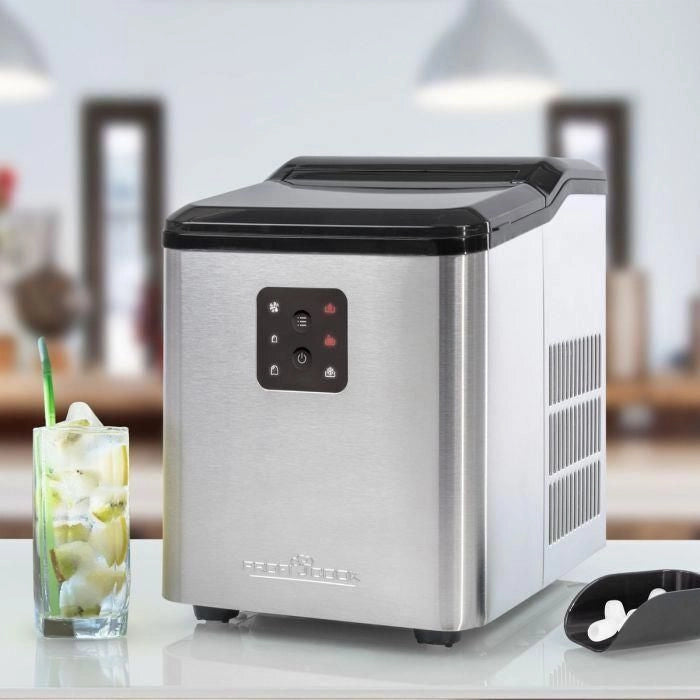 ProfiCook PC-EWB 1253 Macchina per la produzione di cubetti di ghiaccio integrata/indipendente 12 kg/24h 120 W Nero, Grigio