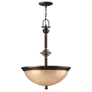 Lampada a sospensione Mayflower bronzo antico 3xE27 Hinkley
