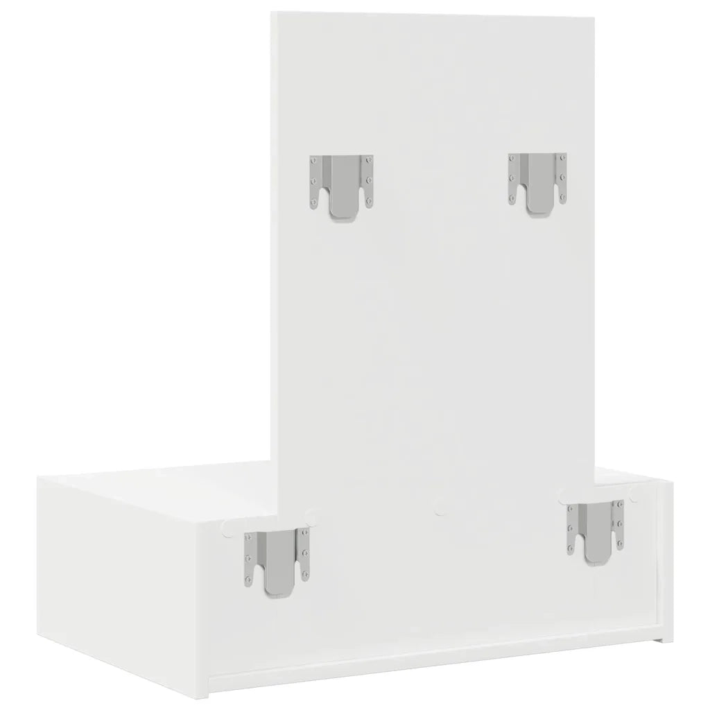 Toeletta | Tavolo da Trucco Bianco 60 x 40 x 70 cm Legno multistrato