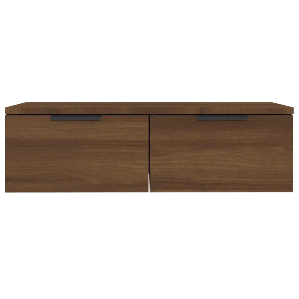 Mobili Pensili 2 pz Marrone Rovere 68x30x20cm Legno Multistrato cod mxl 32807