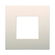Placca Plastica Serie Venus 2P Colore Sabbia Compatibile Con Vimar Arke