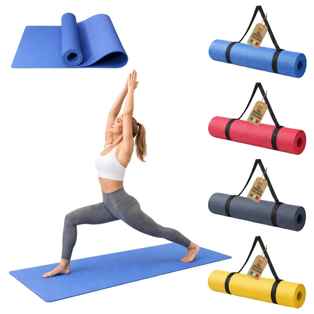 Akitaink Tappetino Yoga Antiscivolo 175x60 cm Alta Densita'