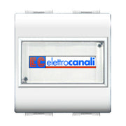 LIFE 4025 WH PULSANTE C/PORTANOME BIANCO- ELETTROCANALI- 6,0 pz