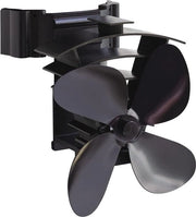 Ventilatore a calore con funzione di riscaldamento a telescopio con camino magnetico nero 200 mm - Efficienza e Sostenibilità
