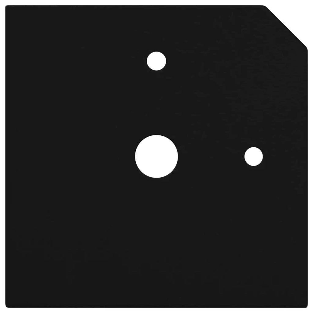 Piedi in piedi 2 pz Nero 57 x 57 x 100 mm Ferro CFW1850069