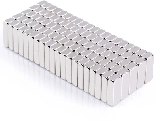 100 pezzi di magneti neodymium extra forti, 10 x 4 x 2 mm magneti mini, magneti piccoli e forti, magneti rettangolari per tavolo magnetico, frigorifero, whiteboard, magneti piani
