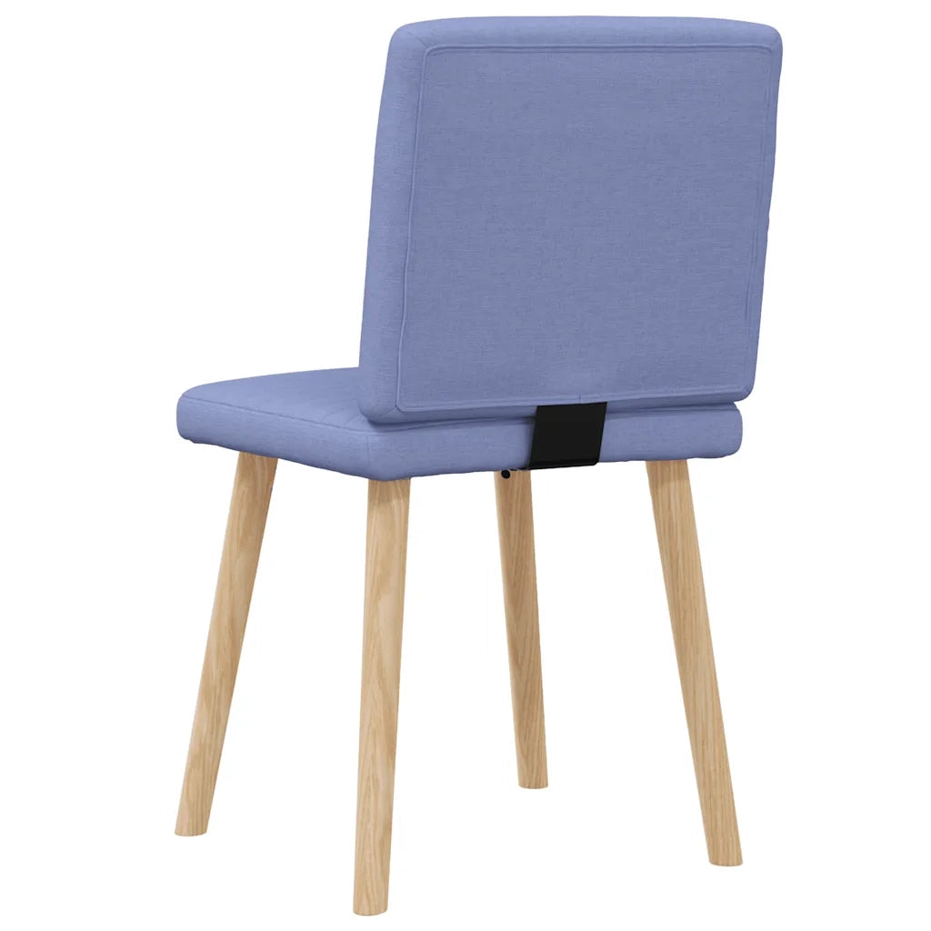 Sedie da Pranzo 2 pz Blu Jeans in Tessuto