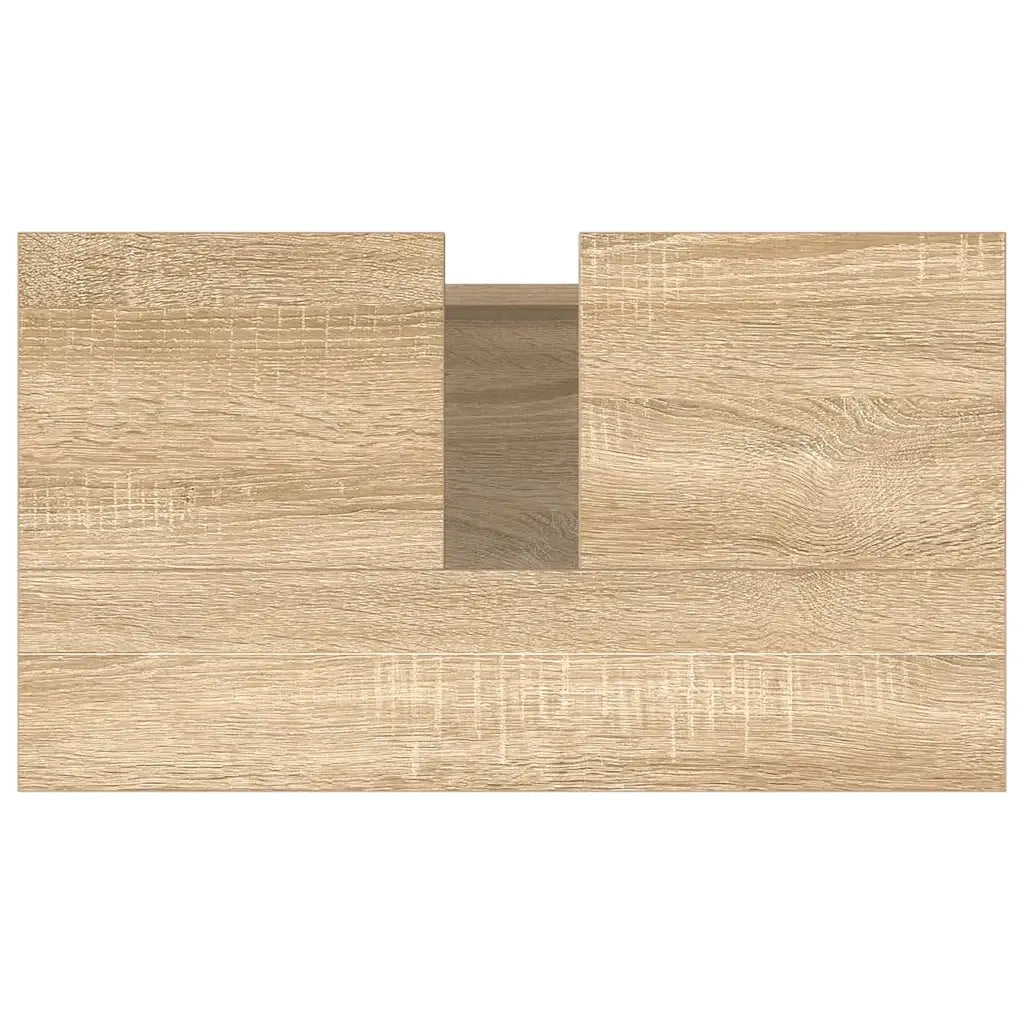 Mobiletto da bagno Sonoma in rovere ampio spazio contenitivo 58 x 33 x 60 cm stile industriale legno composito 02_0049023