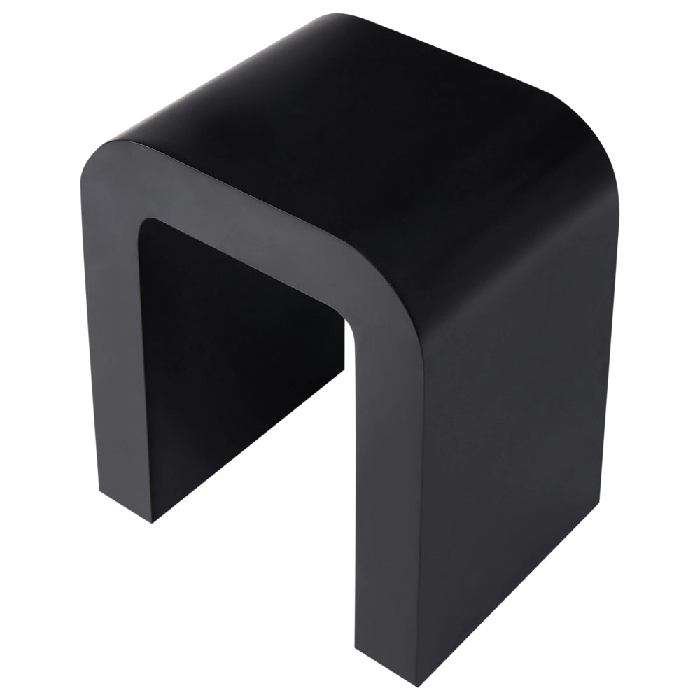 Tavolino dal design scandinavo moderno in MDF nero design moderno da soggiorno
