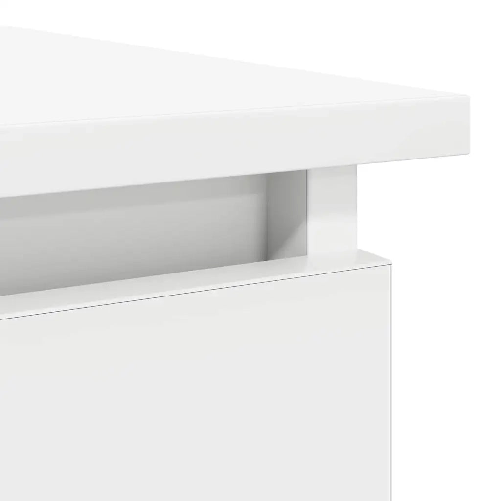 Tavolo Consolle con Cassetti Bianco 85,5x38,5x74,5 cm 861391