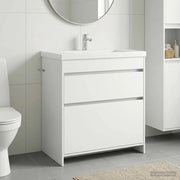 Mobiletto da Bagno Sotto Lavabo Bianco 78,5 x 37,5 x 81 cm 890736