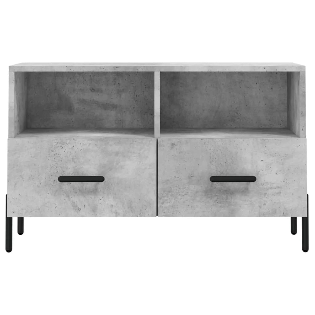 Mobile TV multimediale mensola TV credenza TV sala da pranzo soggiorno camera da letto 80 x 36 x 50 cm legno ingegnerizzato grigio 02_0026302