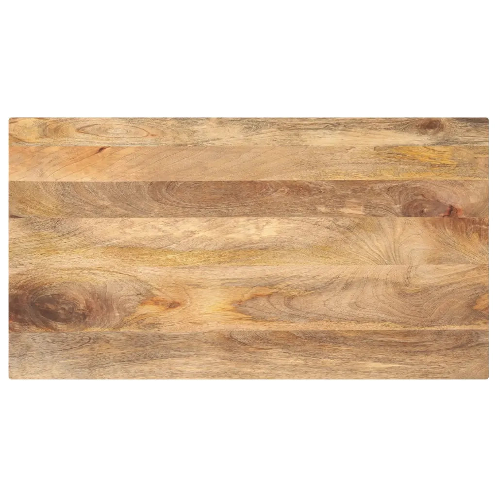 Piano per Tavolo 120x60x2,5cm Rettangolare Legno Massello Mango