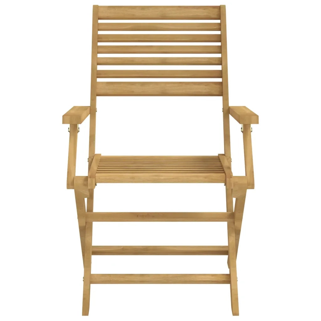 Sedie Giardino Pieghevoli 6pz 54,5x61,5x86,5 cm Massello Acacia