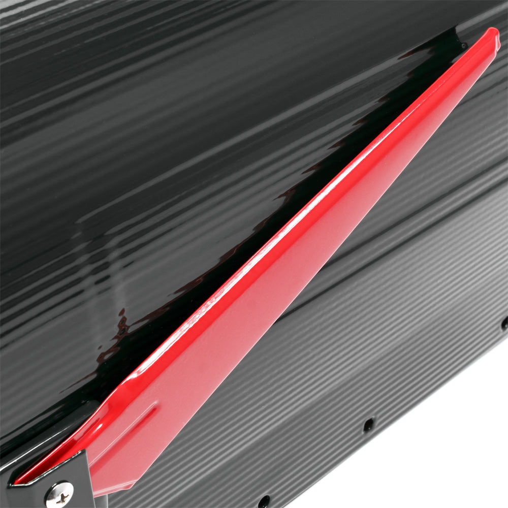 Cassetta postale americana con palo di supporto, in acciaio zincato, nero, montaggio a terra