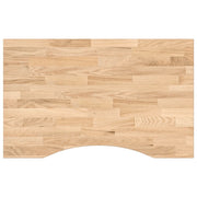 Piano Tavolo | Superficie Tavolo | Piano Scrivania 80x60x2,5 cm Rovere Massello Non Trattato