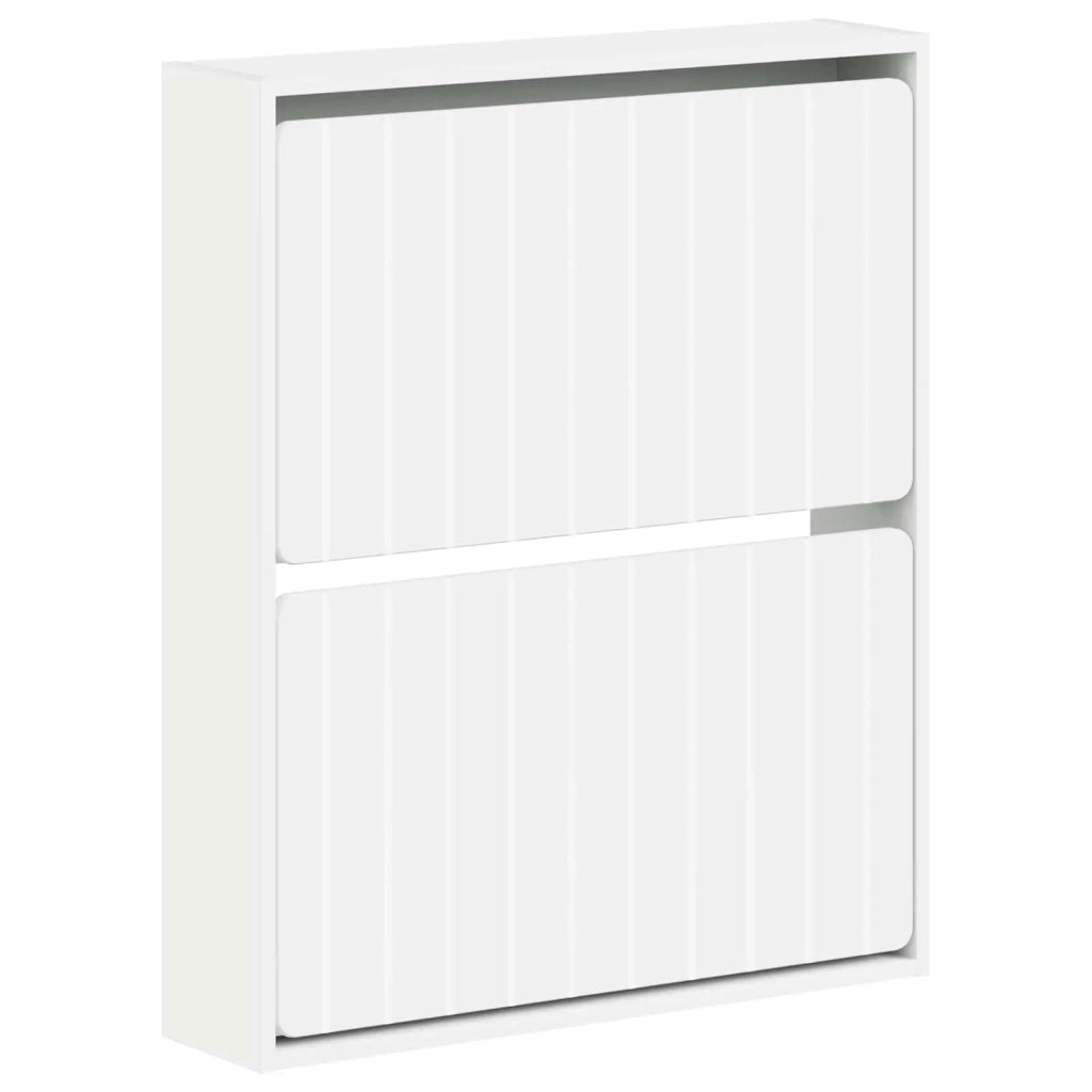 Mobiletto per Scarpe da Muro ZWOLLE 71 x 17 x 86 cm Bianco 896415