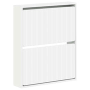 Mobiletto per Scarpe da Muro ZWOLLE 71 x 17 x 86 cm Bianco 896415