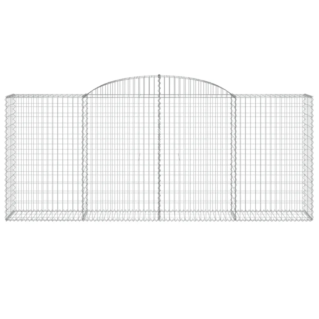 Cesti Gabbioni ad Arco 17 pz 300x50x120/140 cm Ferro Zincato