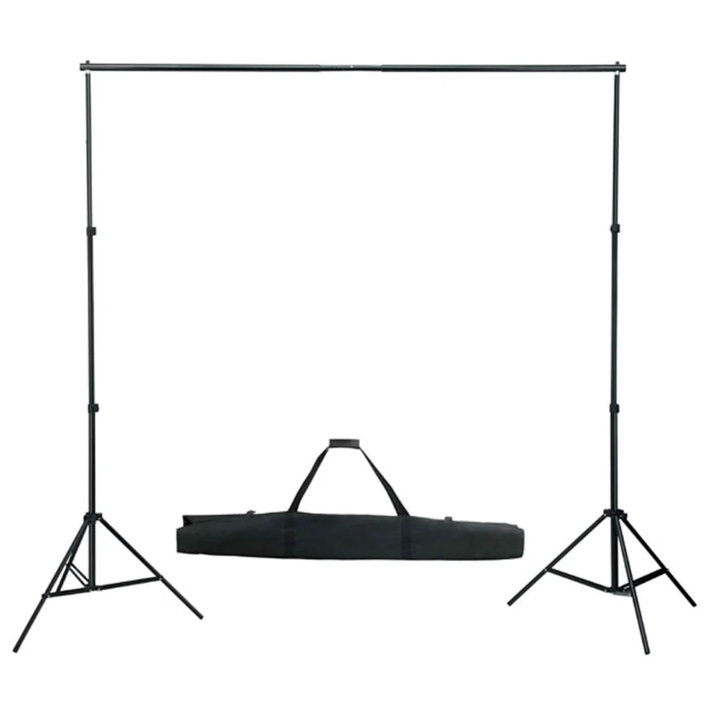 Kit professionale per studio fotografico con softbox e fondale verde 02_0001434